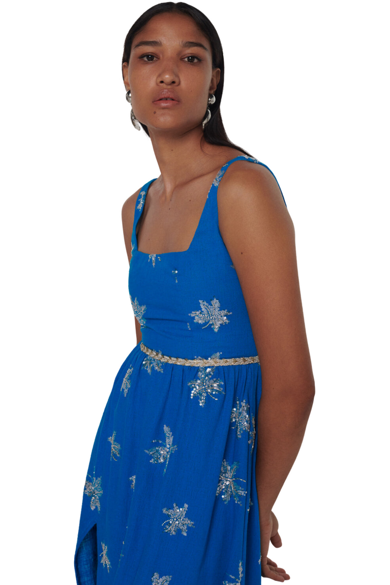 Cora Royal Blue Midi Dress – VELAR